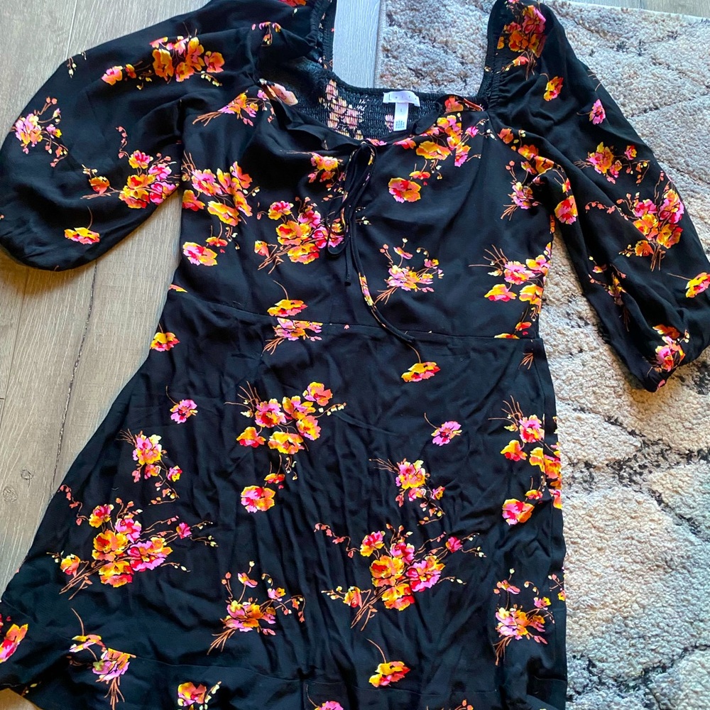 Floral print dress